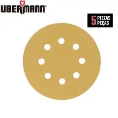 UBERMANN - Disco Lija 5" Grano 80 5Unidades