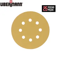 UBERMANN - Disco Lija 5" Grano 80 25Unidades