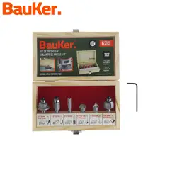 BAUKER - Set 6 Fresas 1/4"