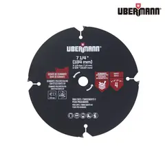UBERMANN - Disco corte para fibrocemento 7 1/4" 4 dientes