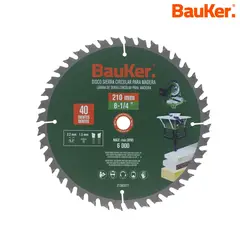 BAUKER - Hoja sierra ingleteadora 8 1/4" 40 dientas