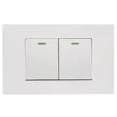 HALUX - Interruptor Conmutador Doble Andromeda Wh