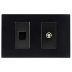 HALUX - Toma Tv Coaxial + Rj11 Andromeda B