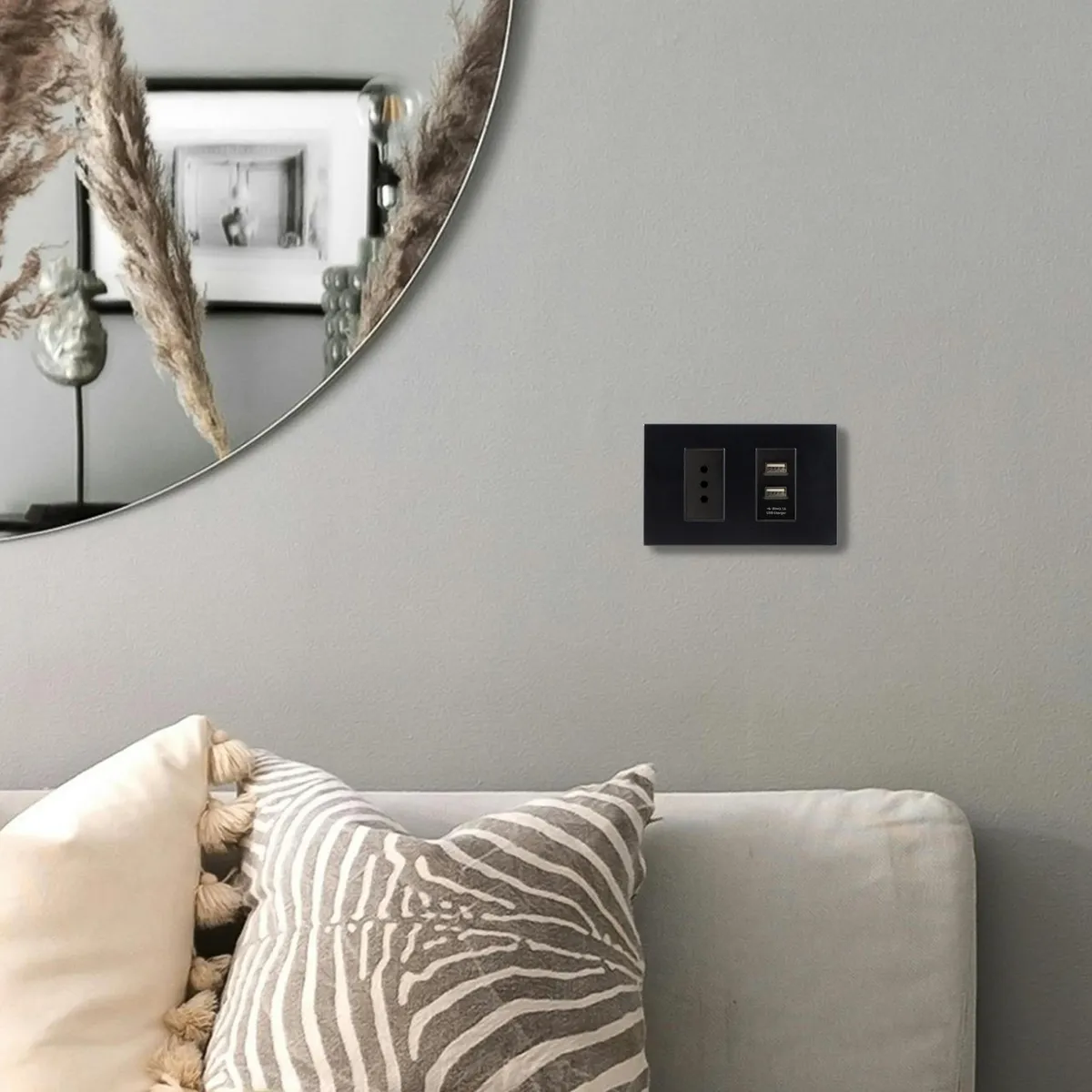 HALUX - Toma Simple 10A +2Usb-A B