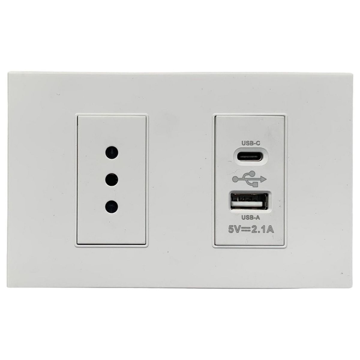 HALUX - Toma Simple 10A Cusbc Cusba Wh