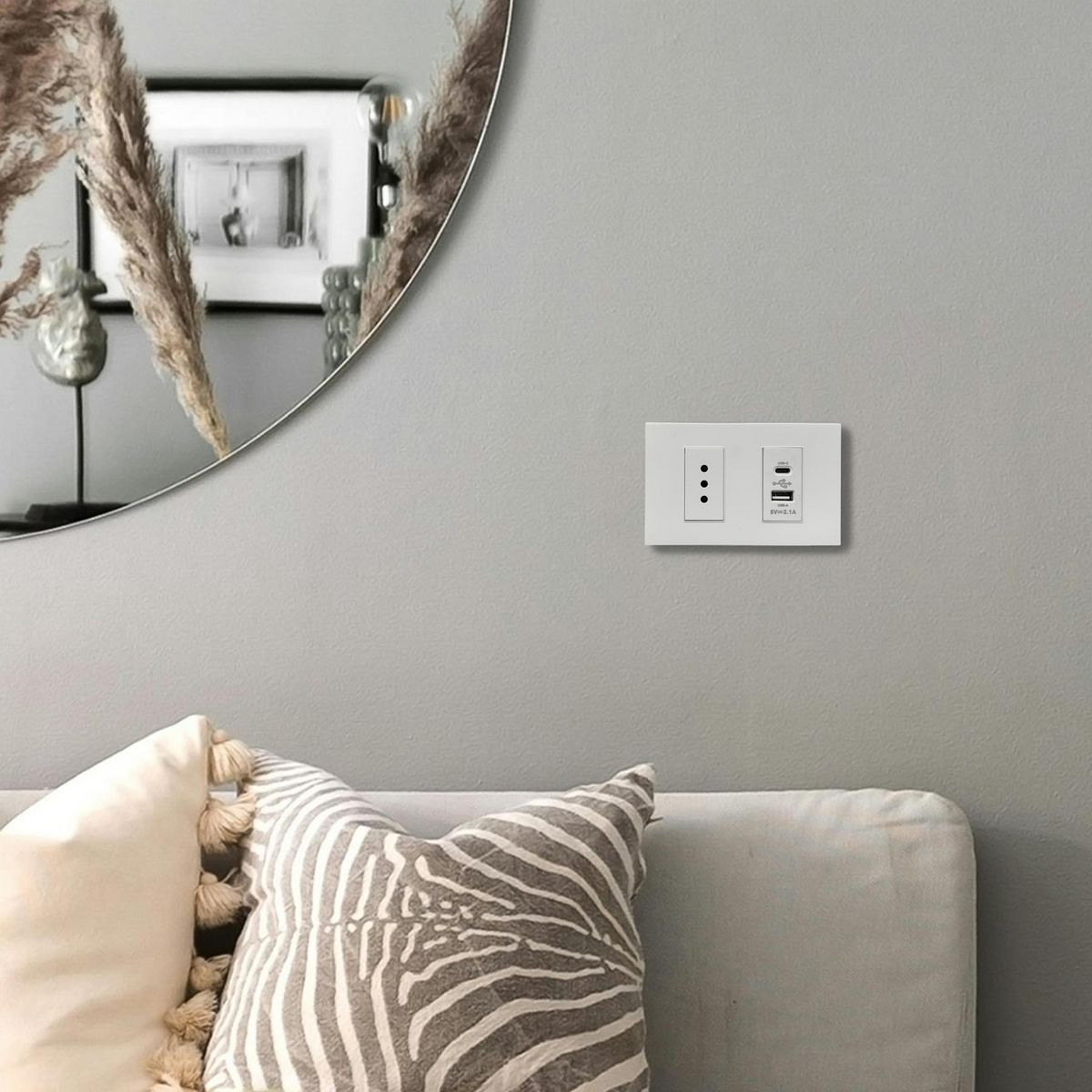 HALUX - Toma Simple 10A Cusbc Cusba Wh