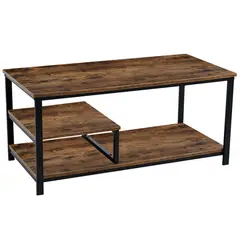 JUST HOME COLLECTION - Mesa de centro Forge Café 80x50x45.5 cm