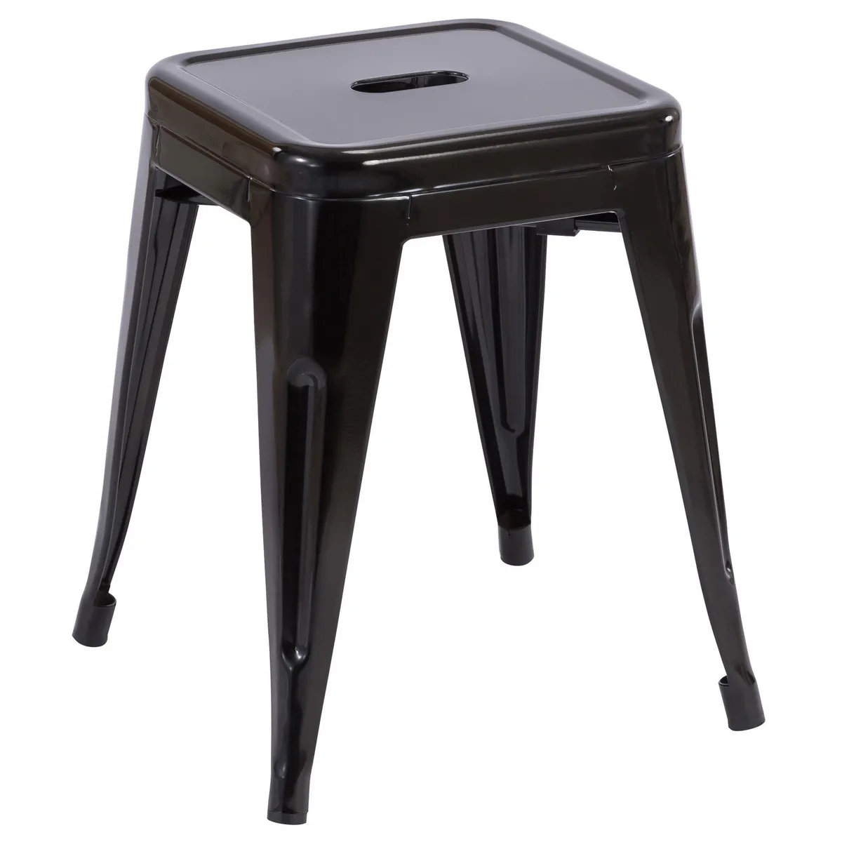 JUST HOME COLLECTION - Piso apilable Tolix Negro 45.5x39x39 cm