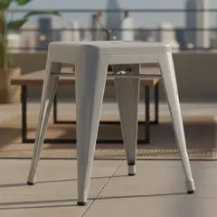 JUST HOME COLLECTION - Piso Apilable Tolix Gris 45.5x39x39 cm