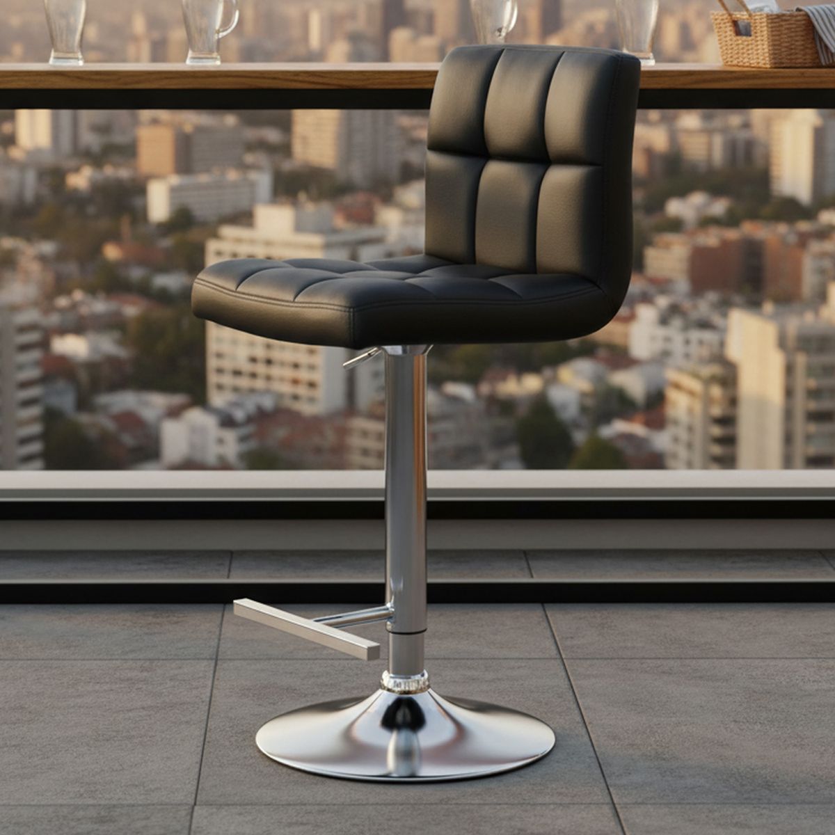 JUST HOME COLLECTION - Piso Negro 113.5x44.5x49 cm