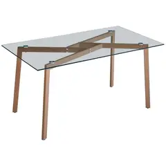 JUST HOME COLLECTION - Mesa de comedor Glata Café 150x76x80 cm