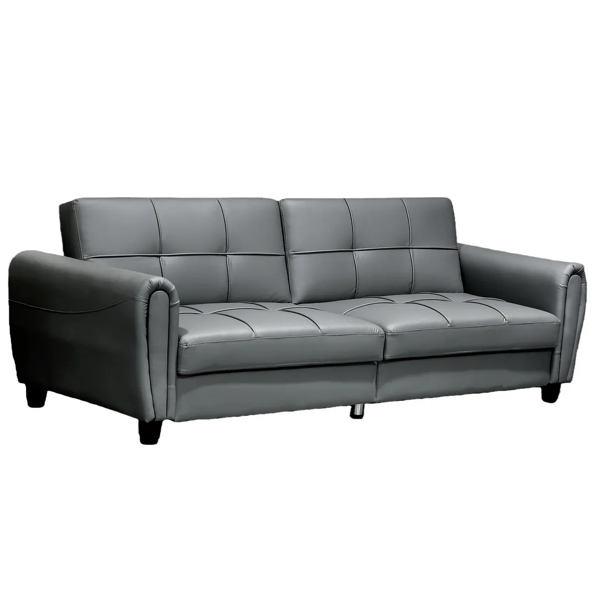 JUST HOME COLLECTION - Sofá Cama 2 cuerpos Lugano 214x78x83 cm Gris