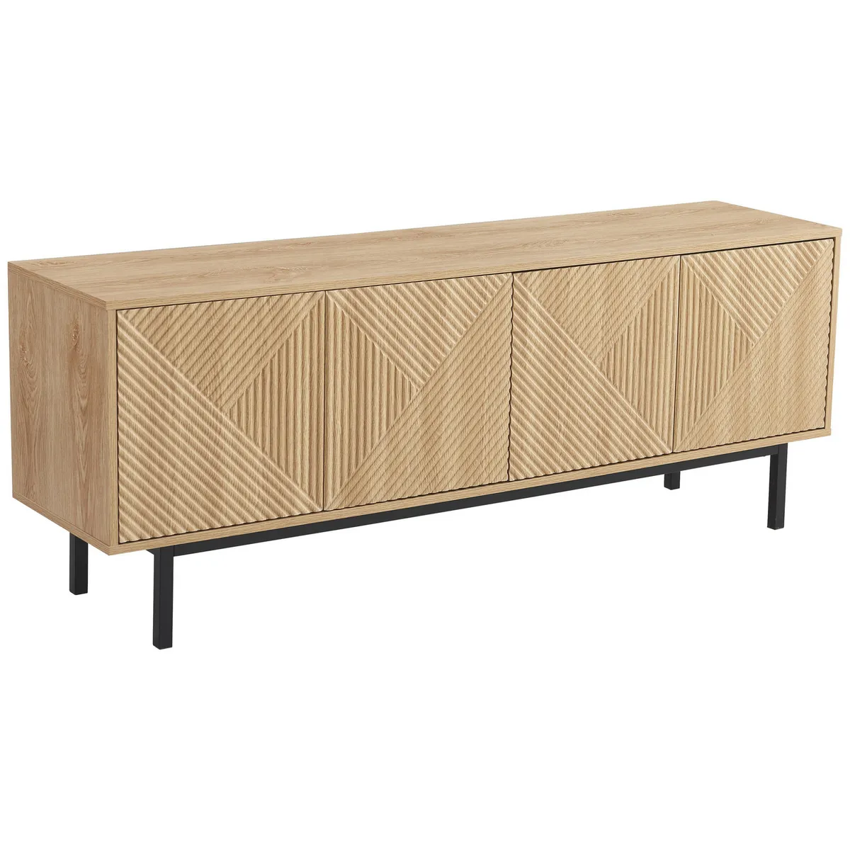 JUST HOME COLLECTION - Mesa de TV 70 " Alba Café 159x60.7x39 cm