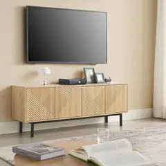 JUST HOME COLLECTION - Mesa de TV 70 " Alba Café 159x60.7x39 cm