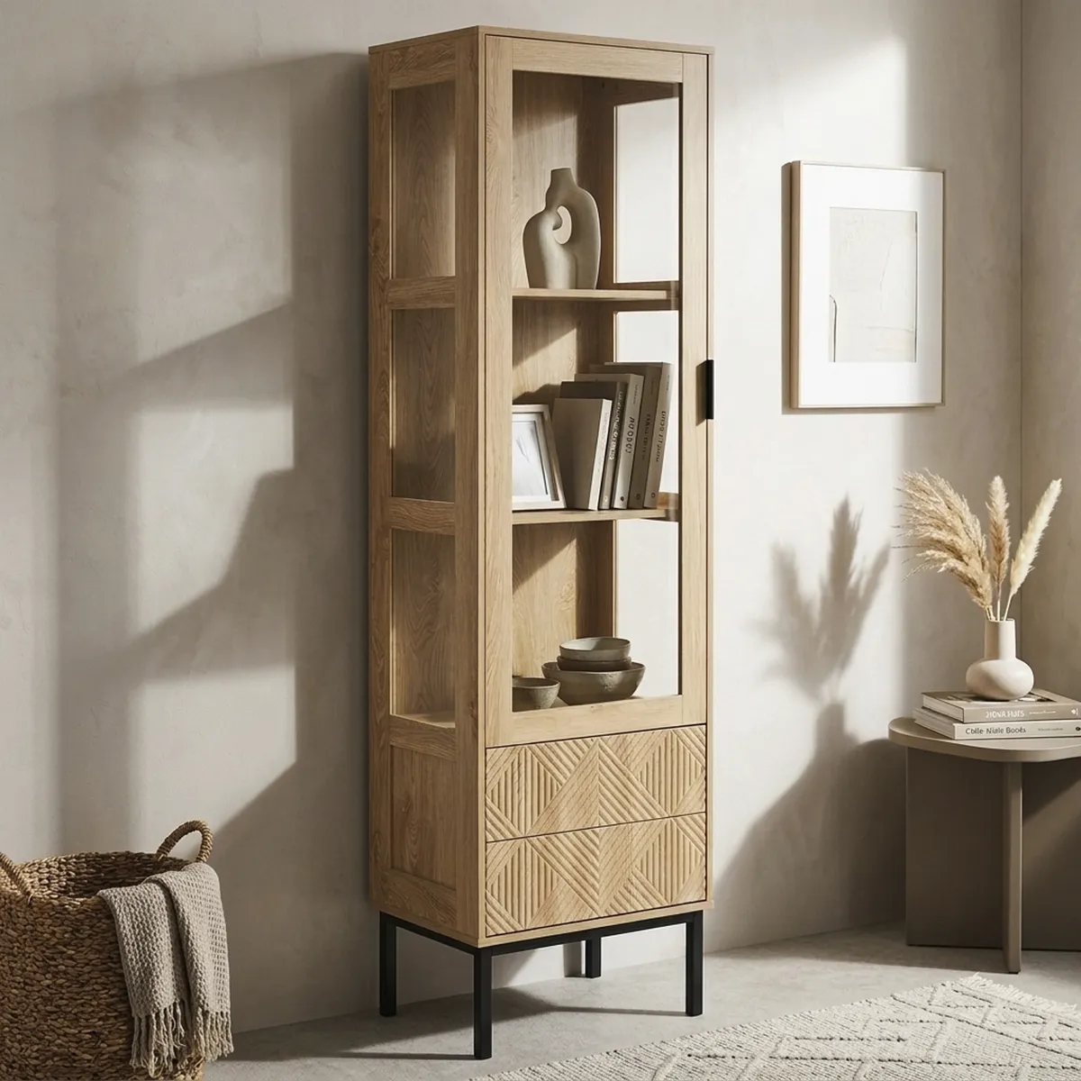 JUST HOME COLLECTION - Vitrina Alba 57x40x197 cm