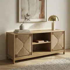 JUST HOME COLLECTION - Mesa de TV 60 " Brown Café 142x62x39 cm