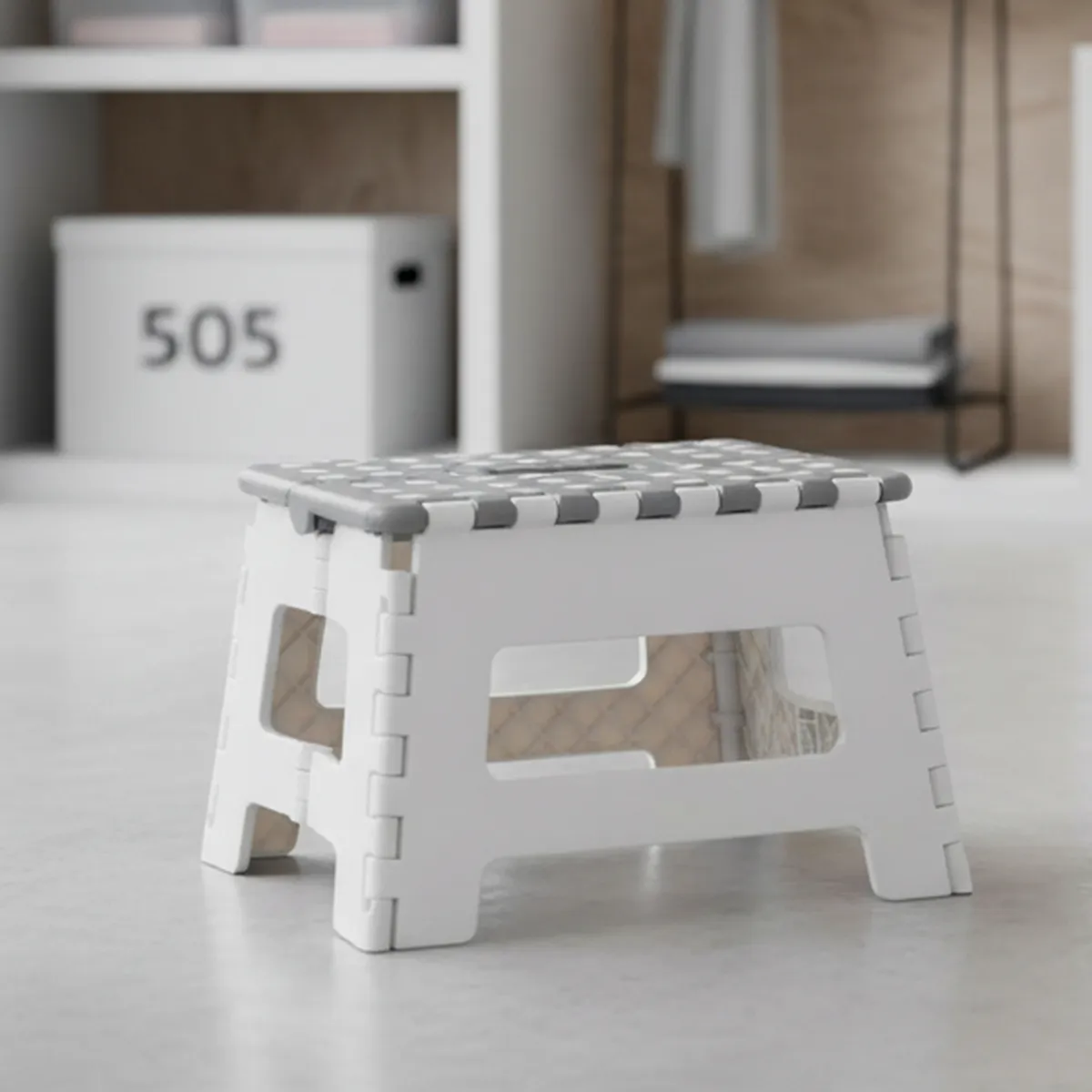 JUST HOME COLLECTION - Piso plegable Oxi Gris 21.6x31.5x25.4 cm