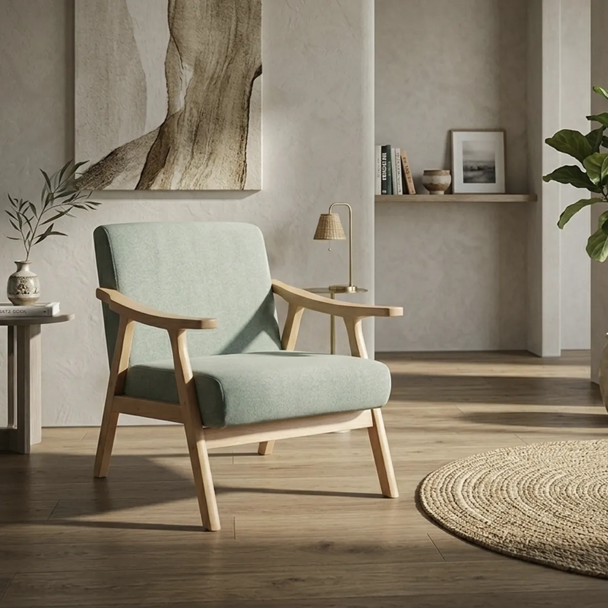 Poltrona 1 cuerpo Inuye 61x74x72 cm Verde, marca JUST HOME COLLECTION - Foto Principal