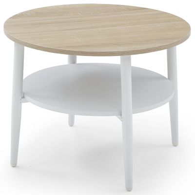 Imagen 2 del producto Mesa de Centro Jamie Café/Blanco 60x60x45 cm