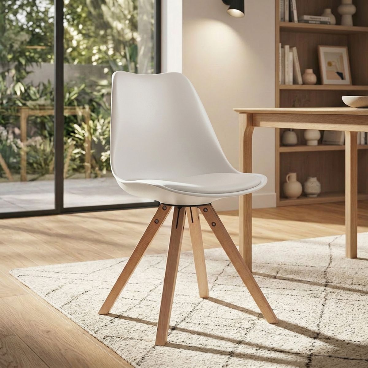 JUST HOME COLLECTION - Silla Copper Blanco 80x47x52 cm