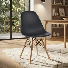 JUST HOME COLLECTION - Silla Eames Negro 81.5x44x51.5 cm