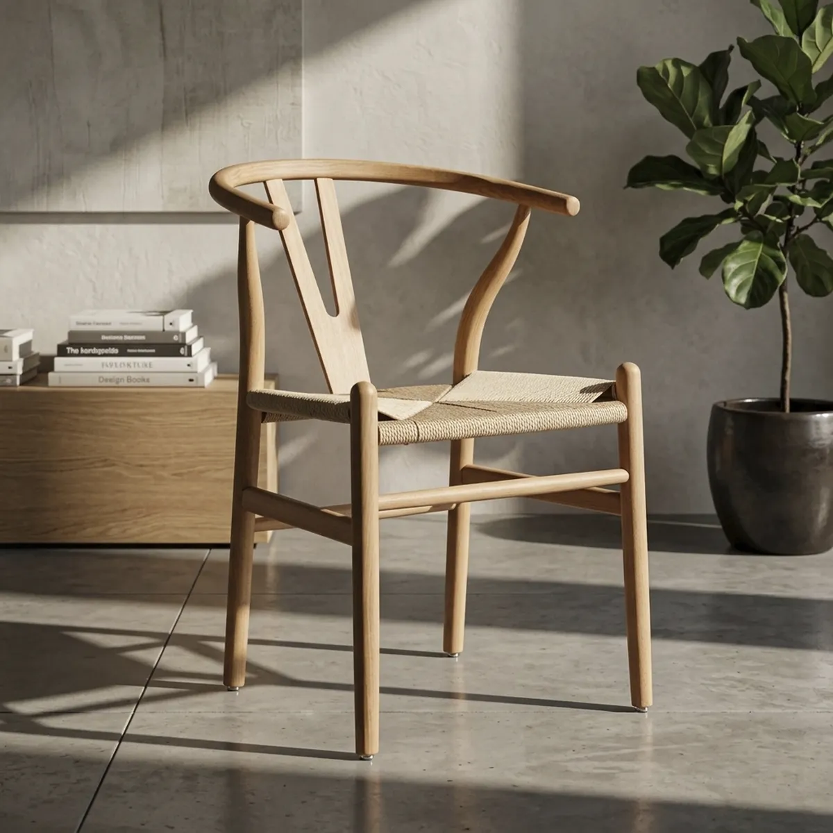 JUST HOME COLLECTION - Silla Wishbone Café 75x44x58 cm