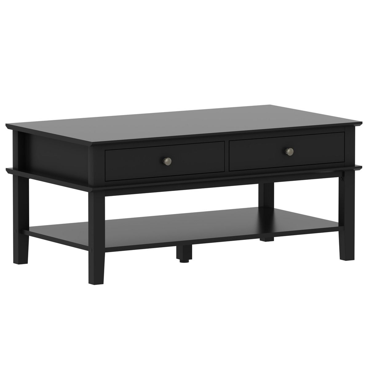 JUST HOME COLLECTION - Mesa de centro Nora Negro 100x55x45 cm
