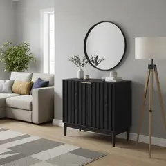 JUST HOME COLLECTION - Arrimo Noir Negro 80x36x81 cm