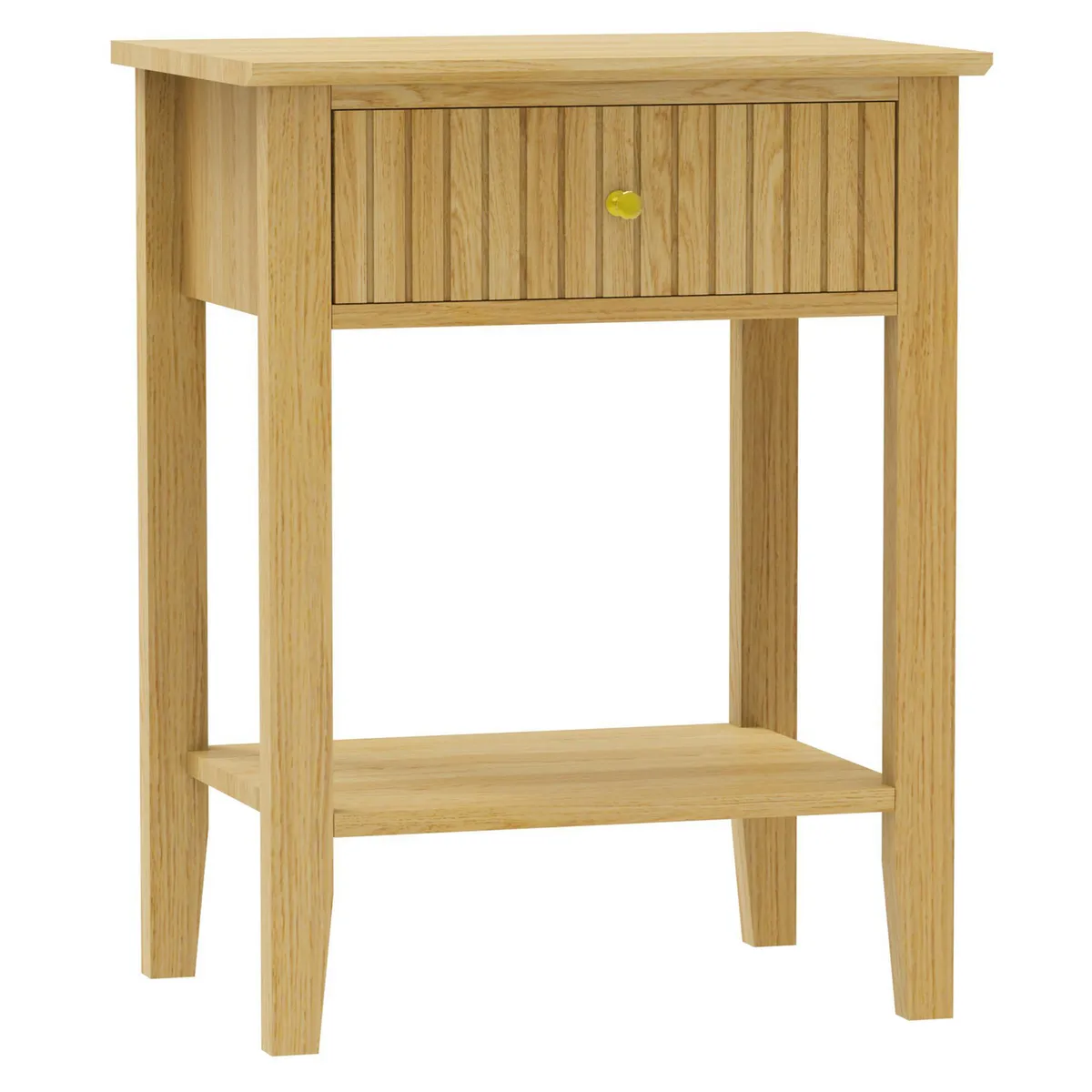 JUST HOME COLLECTION - Velador 1 Cajón(es) Cottage 48x61.5x35 cm Café