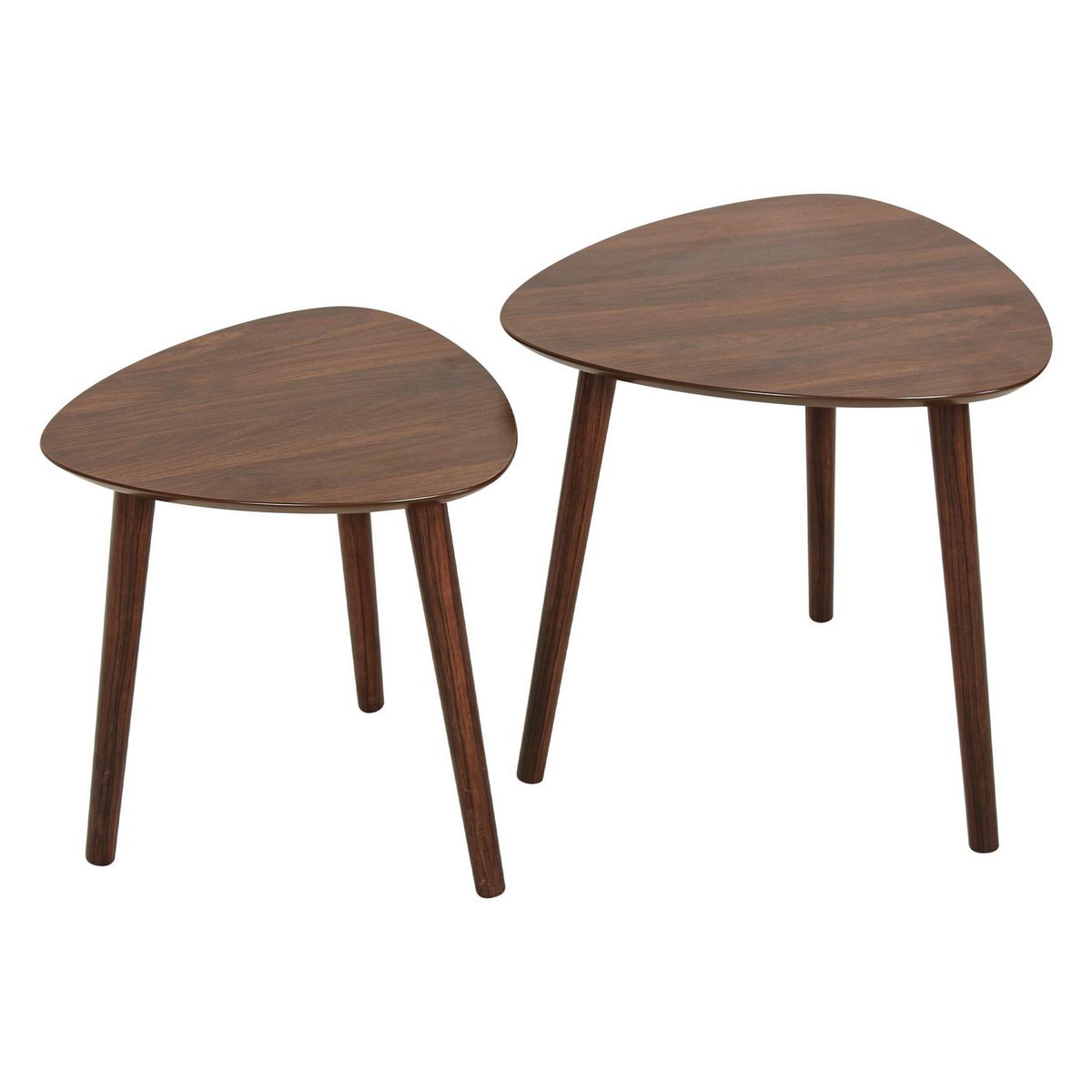 JUST HOME COLLECTION - Set 2 mesas Centro Café 48x48x47 cm