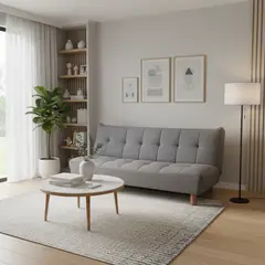 JUST HOME COLLECTION - Futón Bento Gris 190x93x84 cm