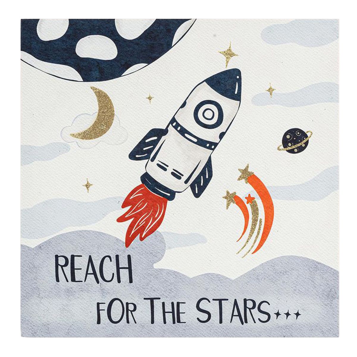 JUST HOME COLLECTION - Cuadro Rocket Astro 40x40 cm