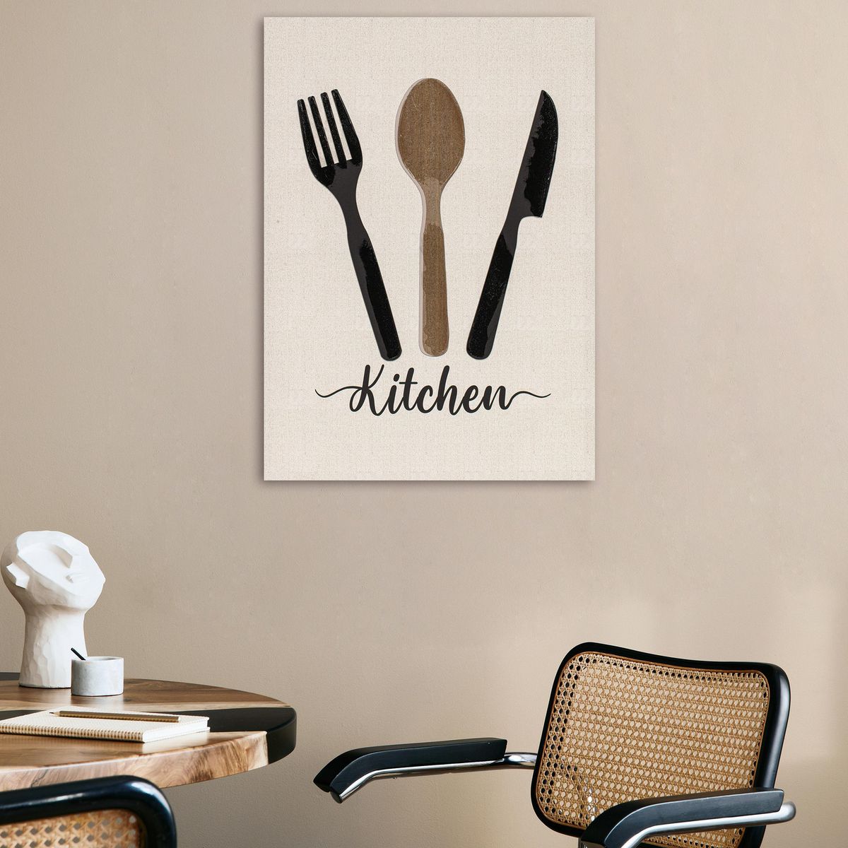 JUST HOME COLLECTION - Cuadro Utensilio Trio 50x70 cm