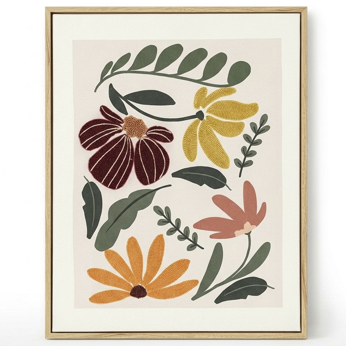 Cuadro Flores Amarilla 40x50 cm, marca JUST HOME COLLECTION - Foto 2