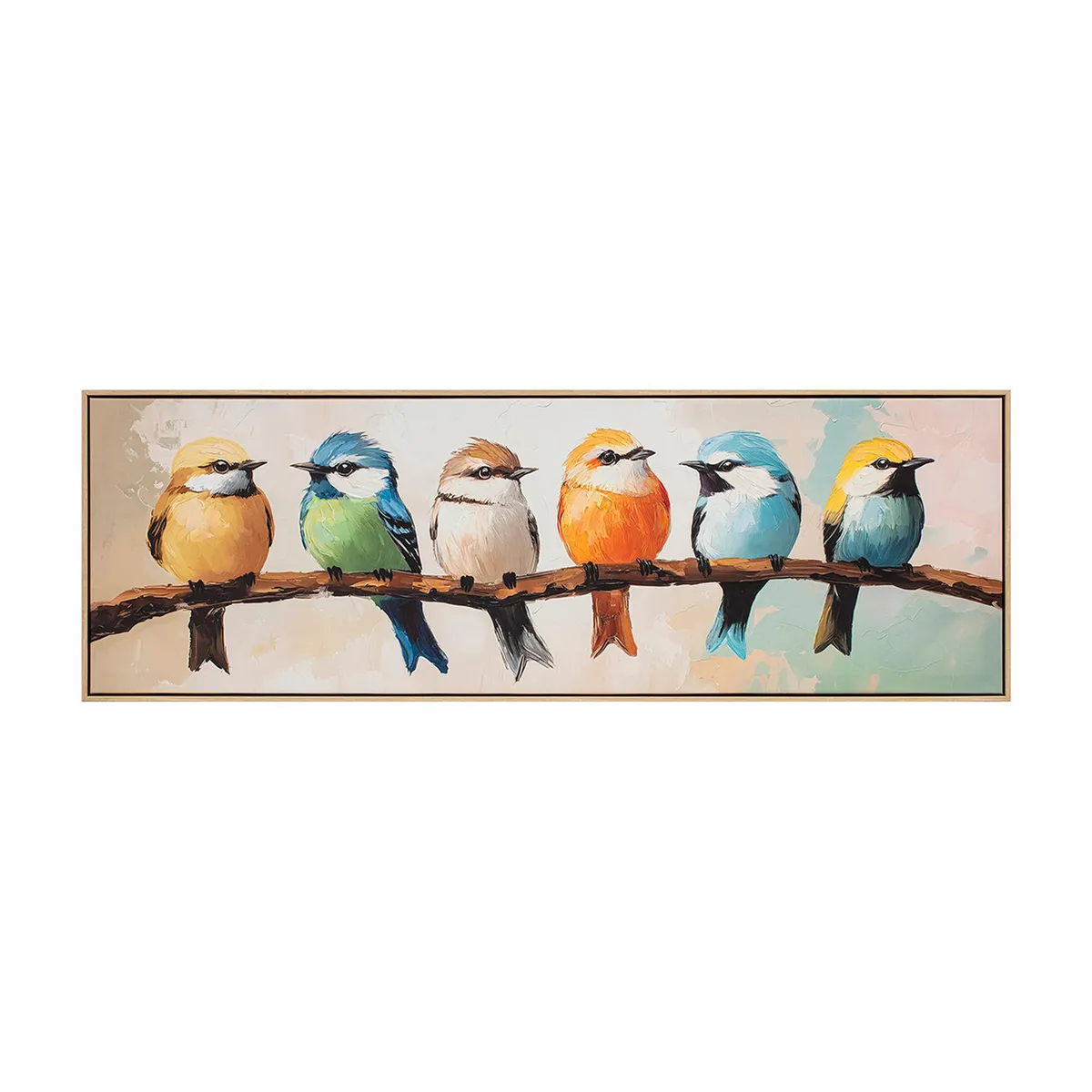 JUST HOME COLLECTION - Cuadro Pajaros Color 120x40 cm