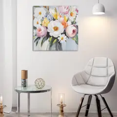 JUST HOME COLLECTION - Cuadro Ramo Flores 1 50x50 cm
