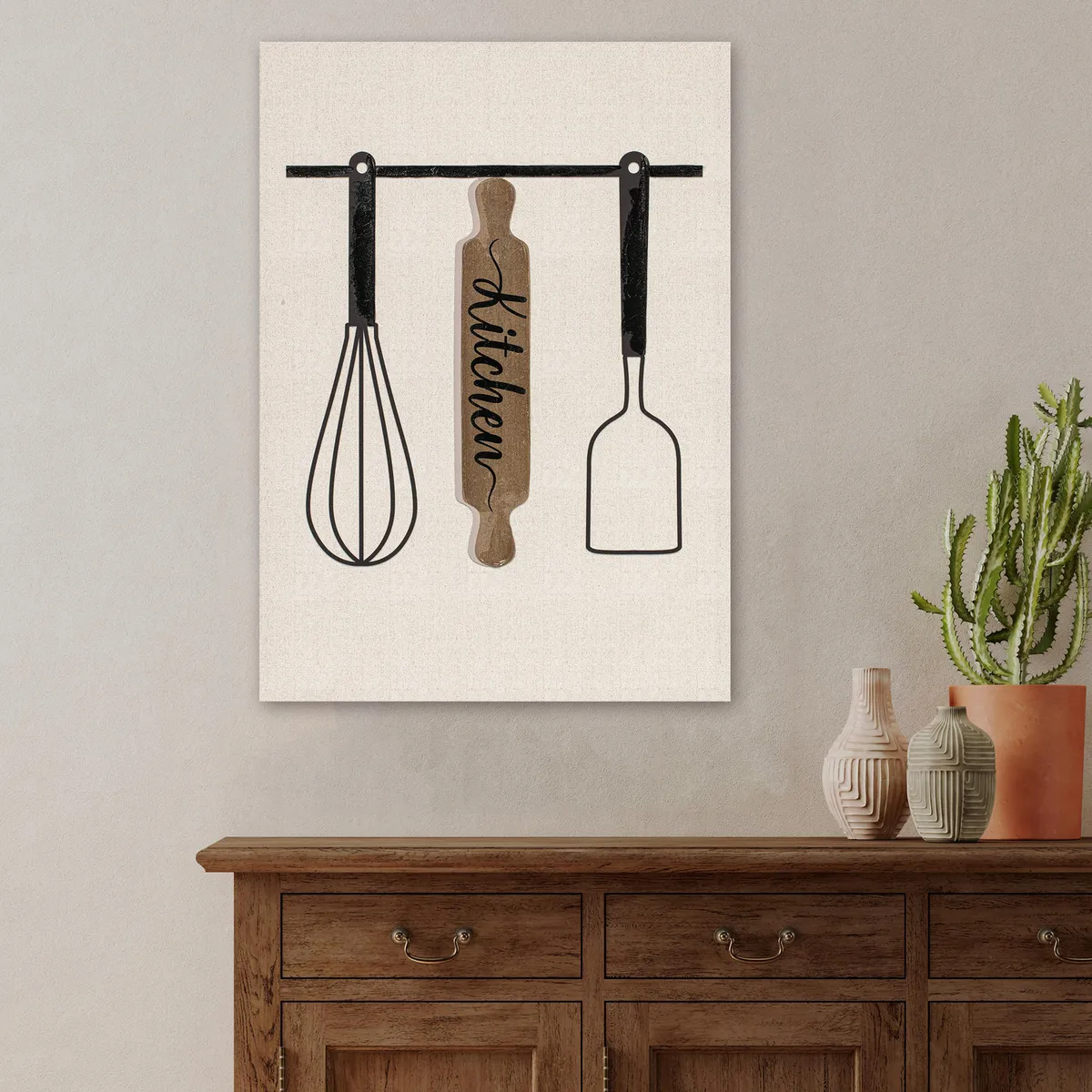 JUST HOME COLLECTION - Canvas Kitchen Accesorios 50x70 cm