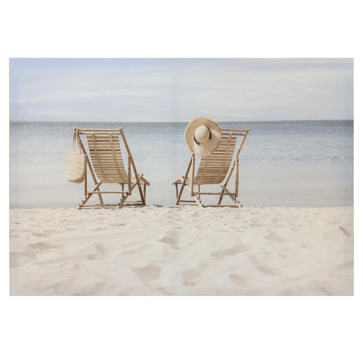 JUST HOME COLLECTION - Cuadro Beach Sillas 40x60 cm