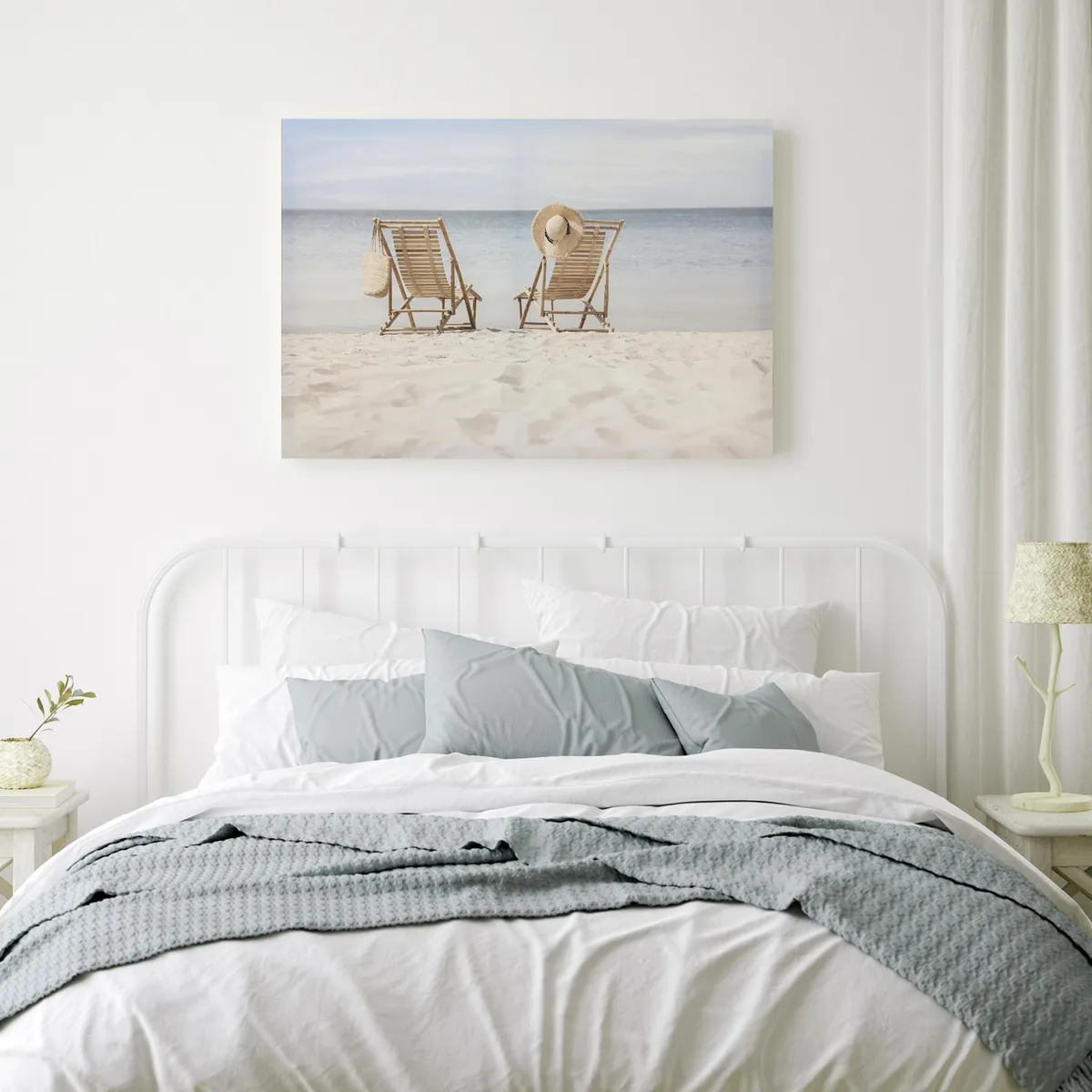 JUST HOME COLLECTION - Cuadro Beach Sillas 40x60 cm