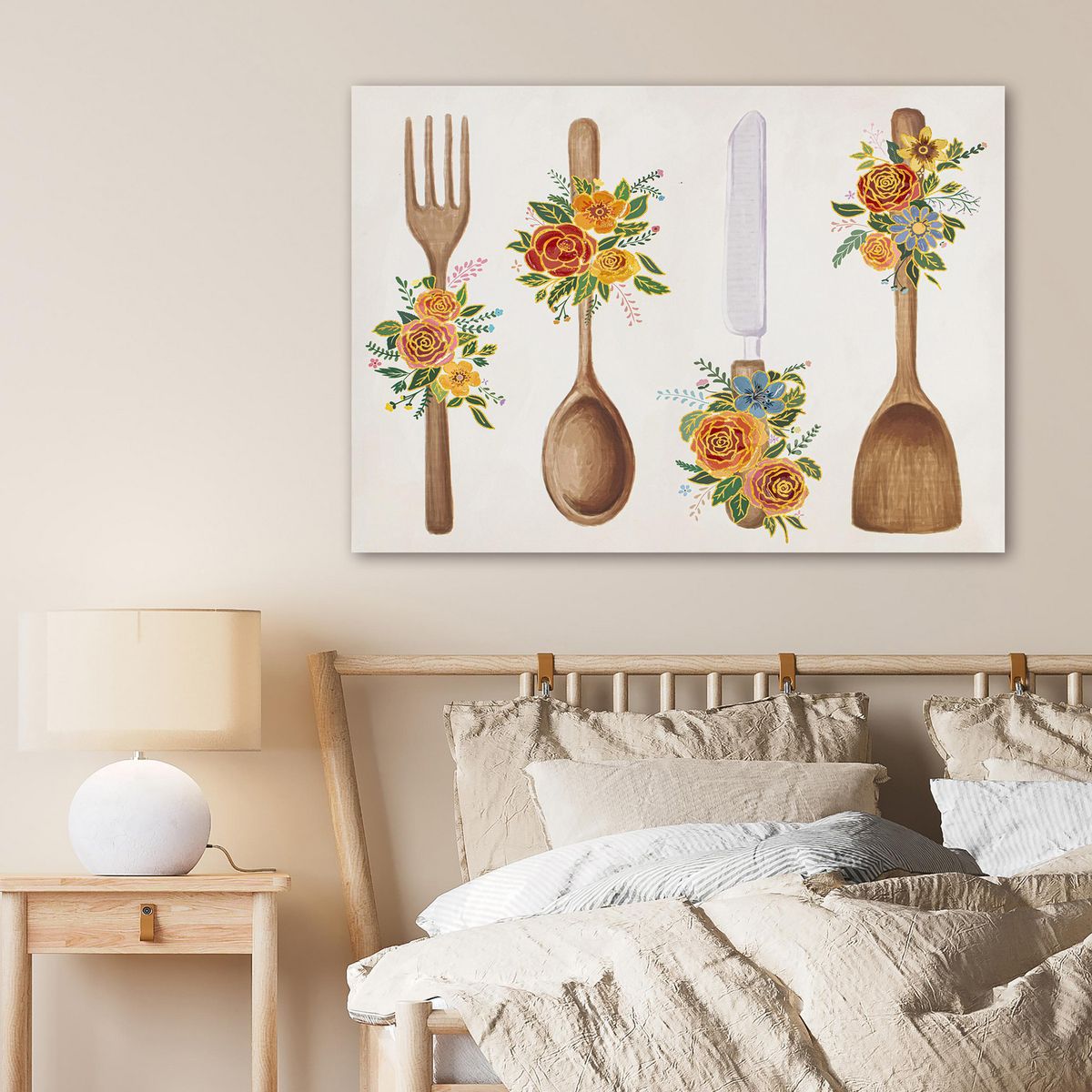 JUST HOME COLLECTION - Cuadro Accesorios Cocina 70x50 cm