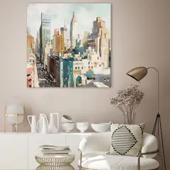 JUST HOME COLLECTION - Cuadro Ciudad Big 80x80 cm