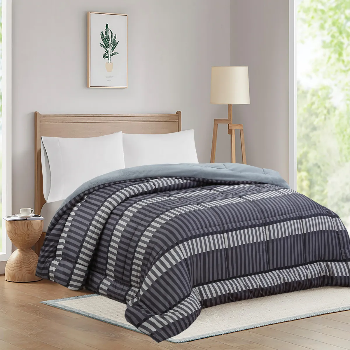 JUST HOME COLLECTION - Plumón 1,5 Plazas Sherpa Lineas