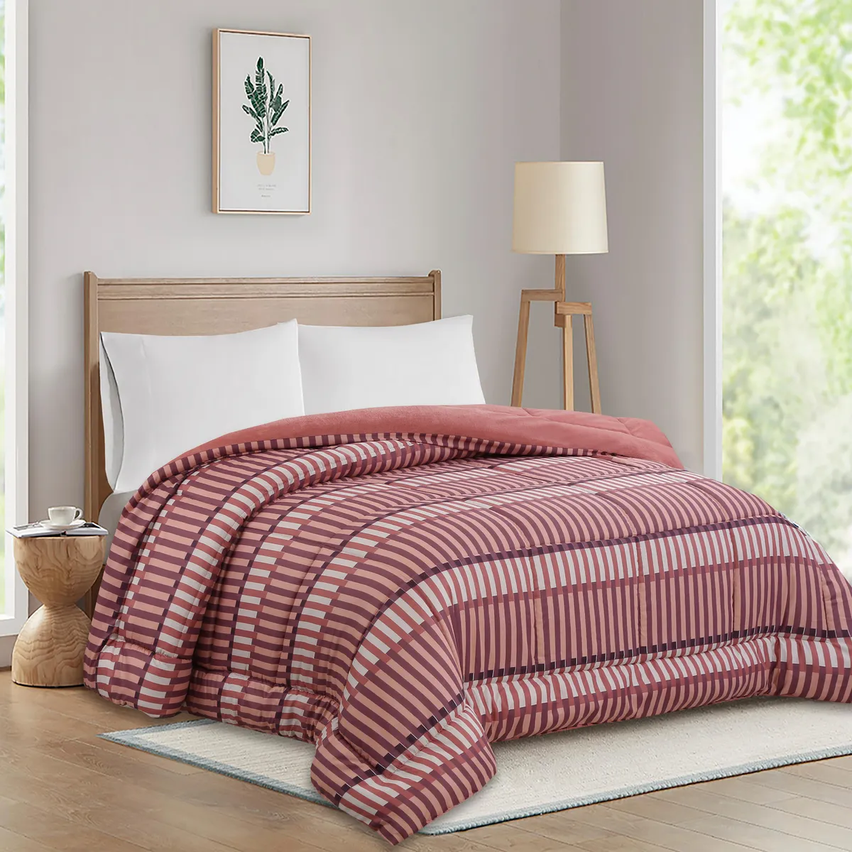 JUST HOME COLLECTION - Plumón 1,5 Plazas Sherpa Lineas