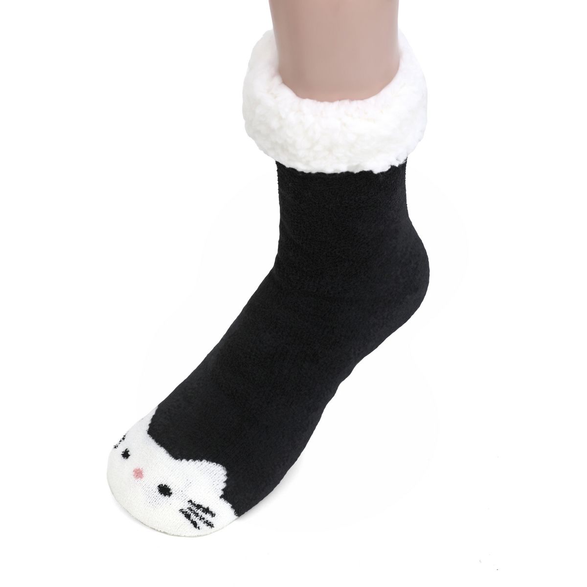 JUST HOME COLLECTION - Calcetin Tipo Pantufla Sherpa Antideslizante Animales