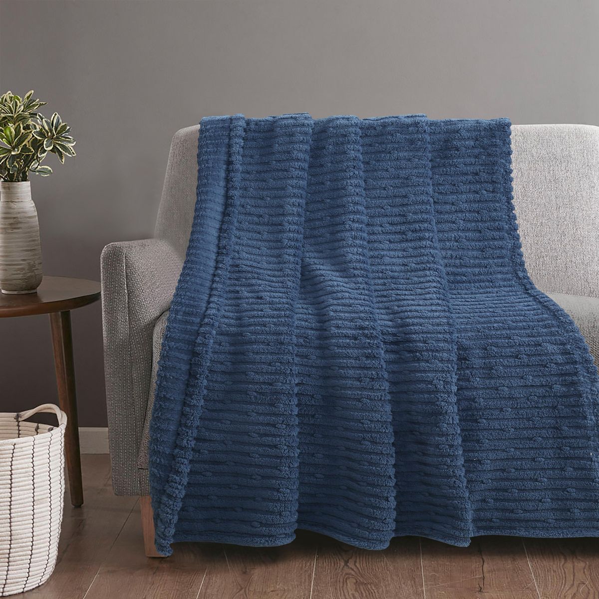 Manta Sherpa  Lineas 125X150, marca JUST HOME COLLECTION - Foto Principal