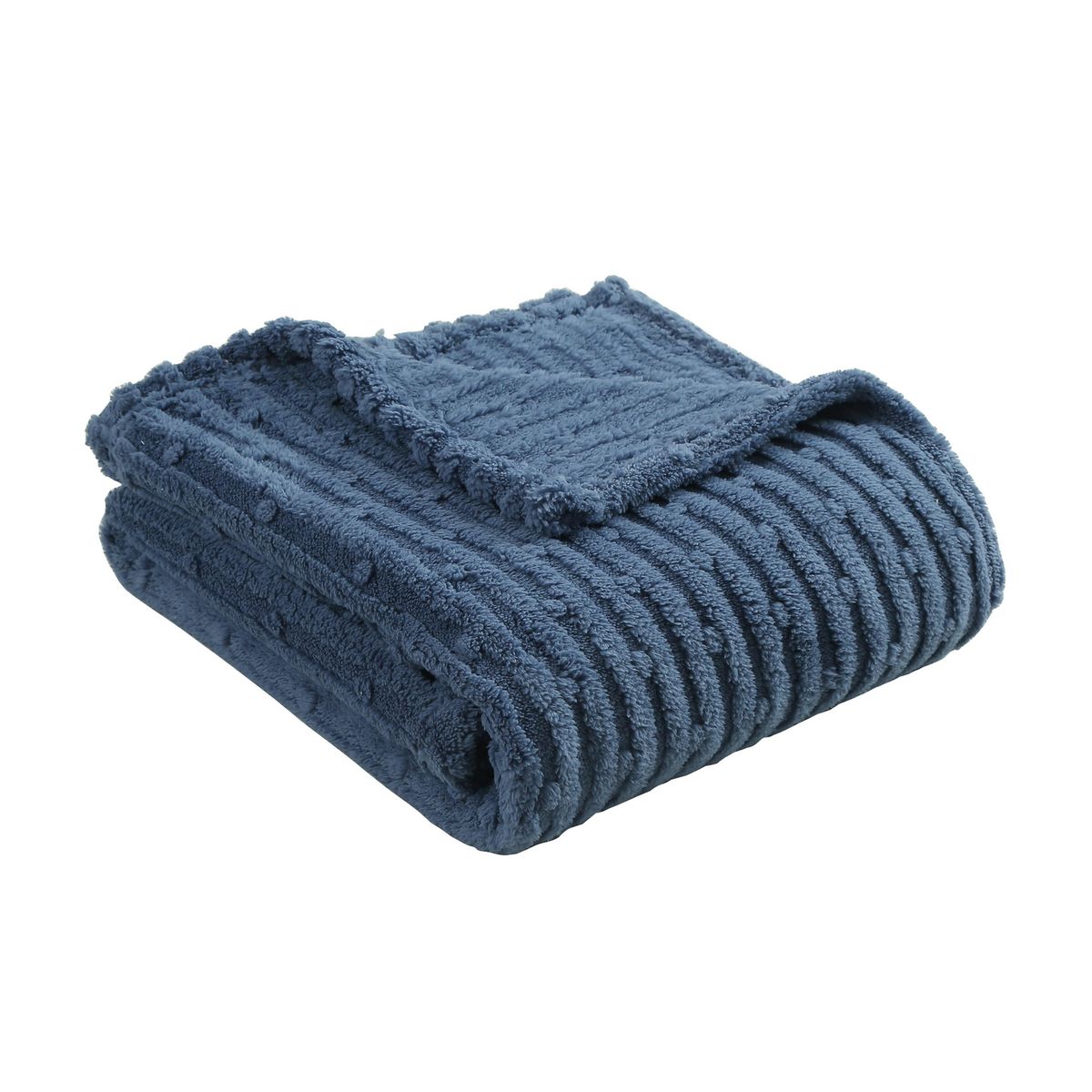 Manta Sherpa  Lineas 125X150, marca JUST HOME COLLECTION - Foto 2