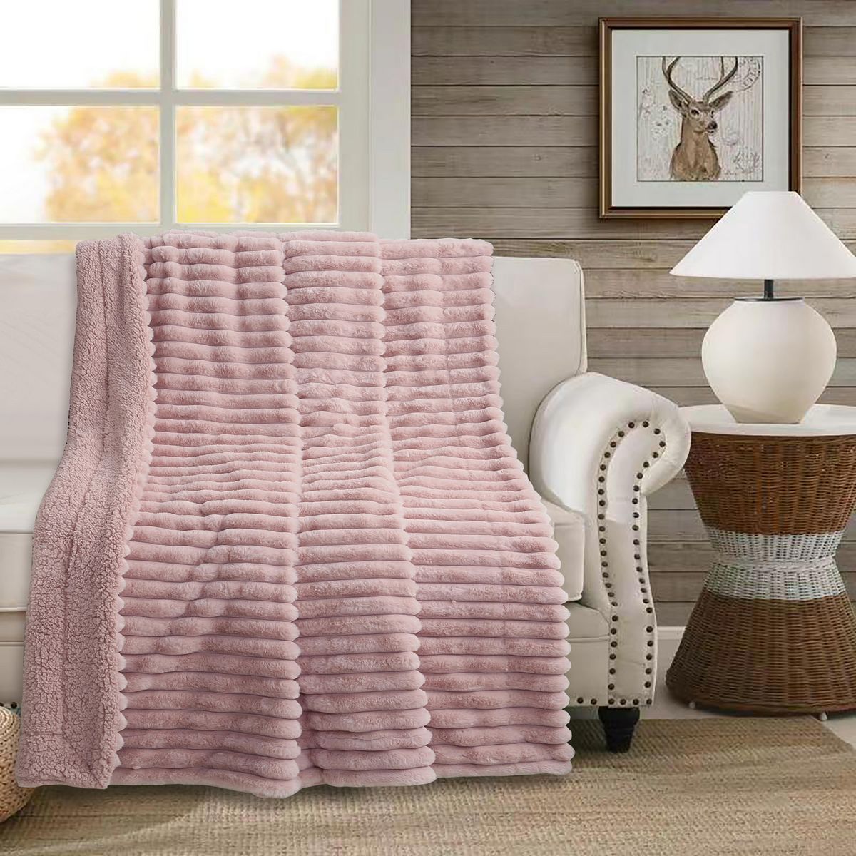 JUST HOME COLLECTION - Manta Sherpa Chiporro Rabbit 125X150