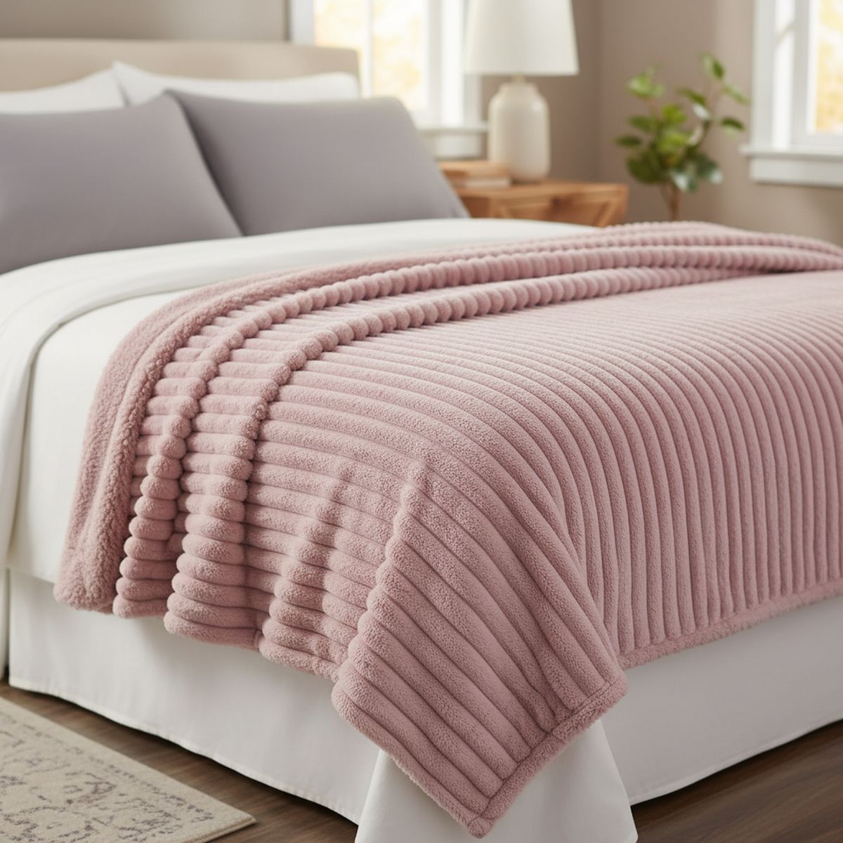 JUST HOME COLLECTION - Manta Sherpa Chiporro Rabbit 125X150