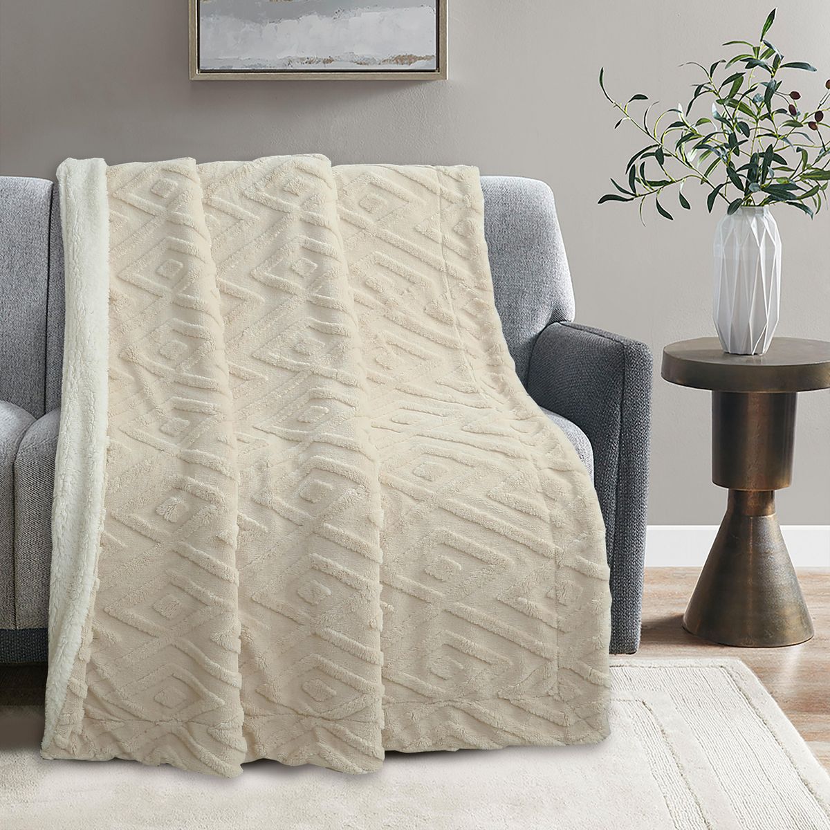 JUST HOME COLLECTION - Manta Sherpa Chiporro Jack 125X150