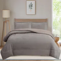 Plumón Sherpa Nórdico Liso 1,5P / 2P / K Gris